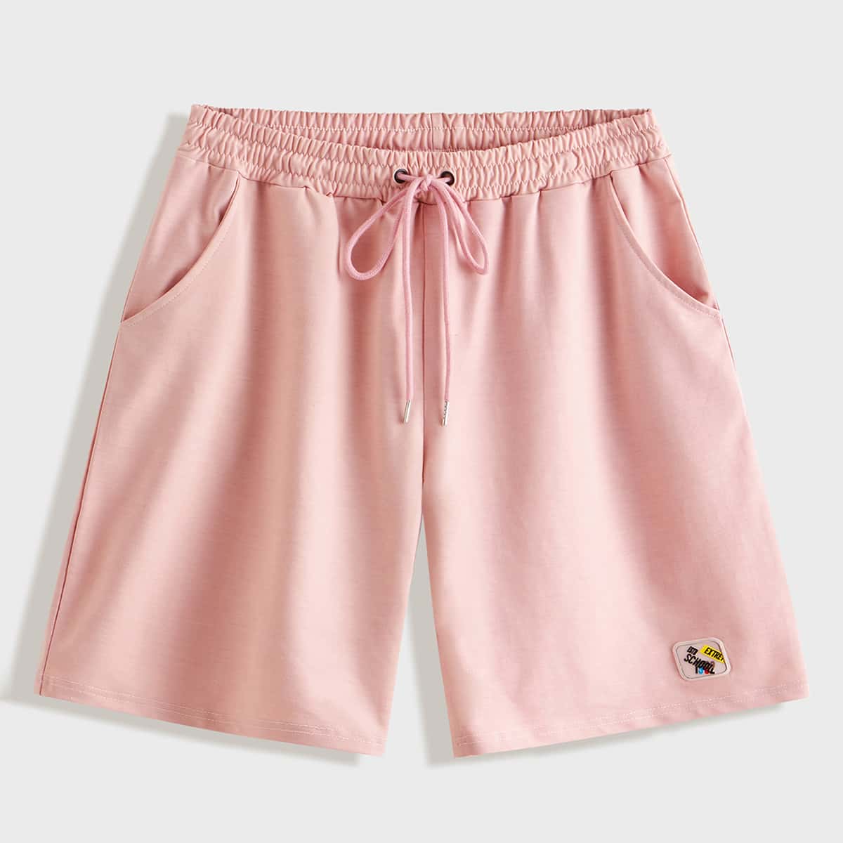 

Guys Double Pocket Patched Shorts, Pink