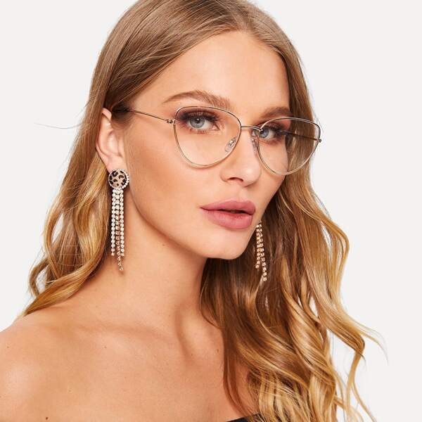

Metal Frame Glasses With Case