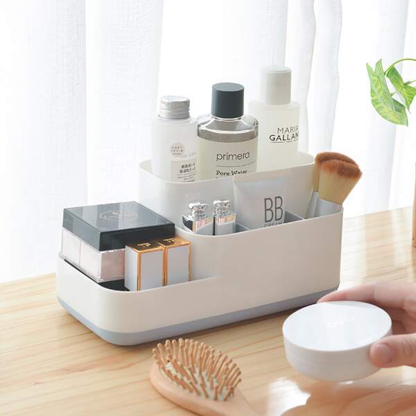 

1pc Multi-grid Cosmetic Storage Box, Multicolor