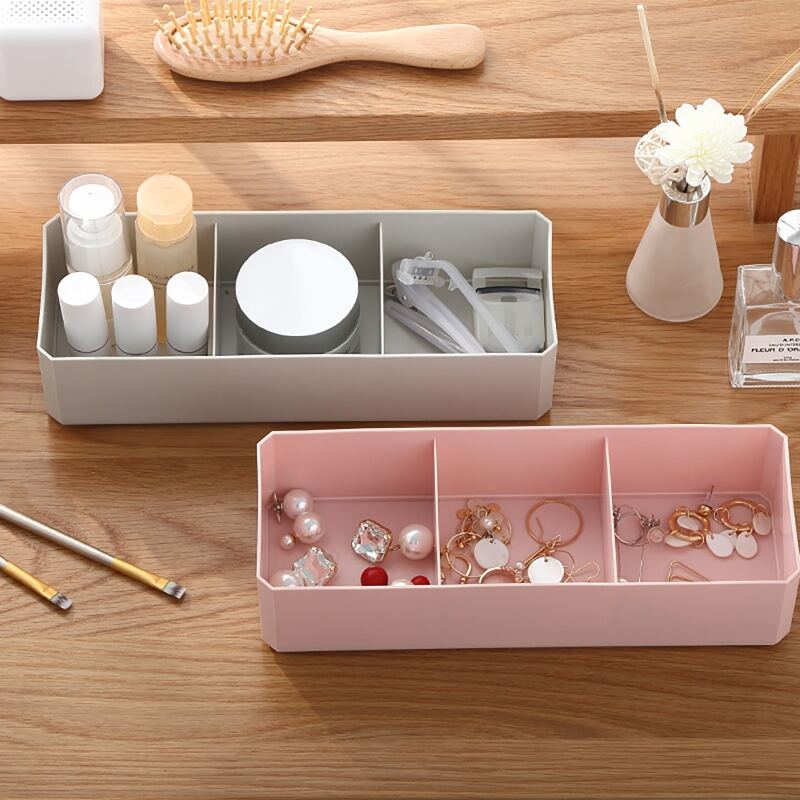 

1pc Multifunctional Desktop Jewelry Storage Box, Multicolor