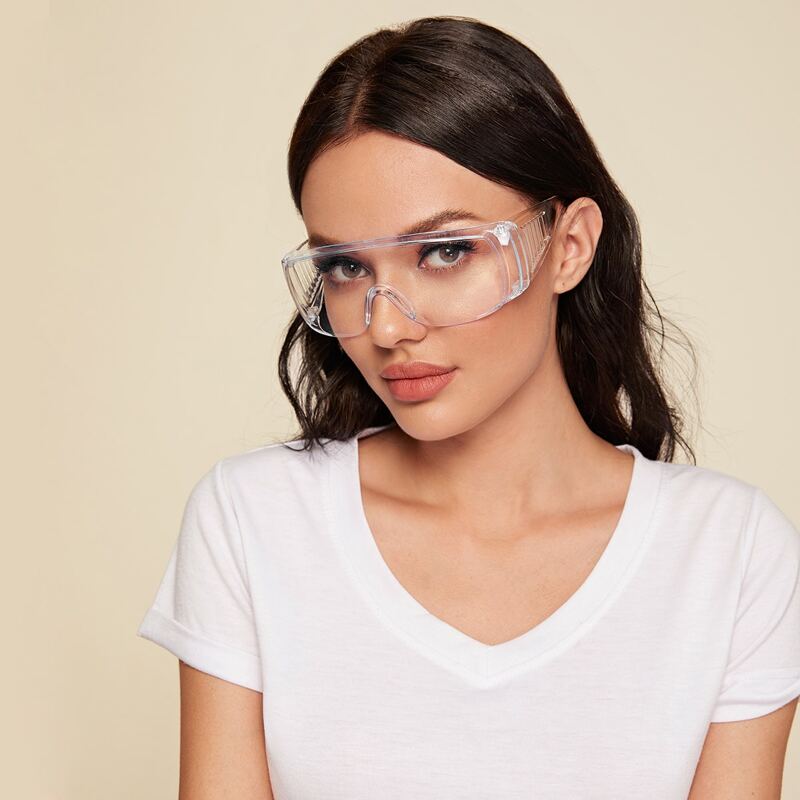 

Clear Flat Top Shield Goggle Glasses