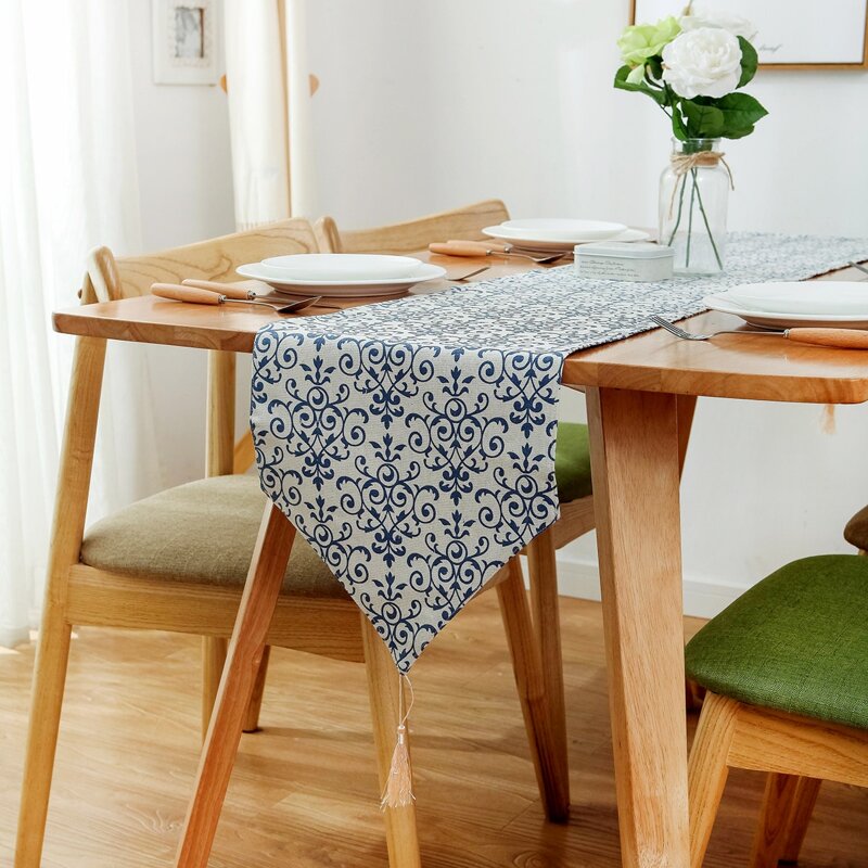 

Royal Flower Pattern Table Runner, Multicolor