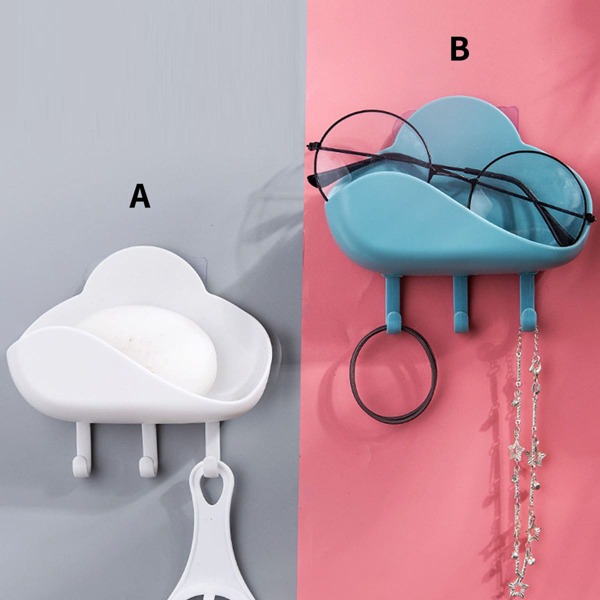 

1pc Cloud Shaped Wall Hook, Multicolor