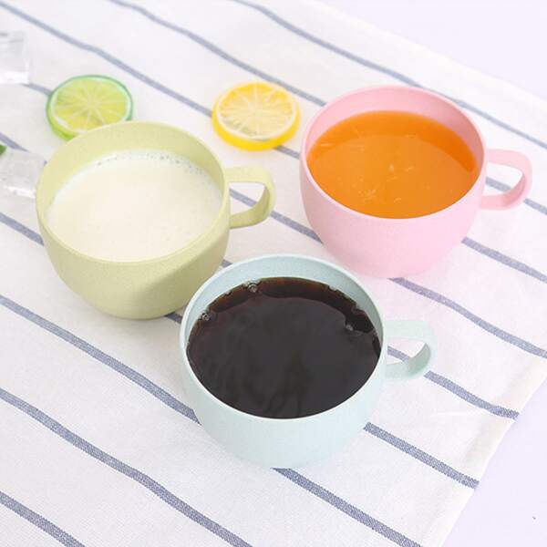 

1pc Solid Water Mug, Multicolor