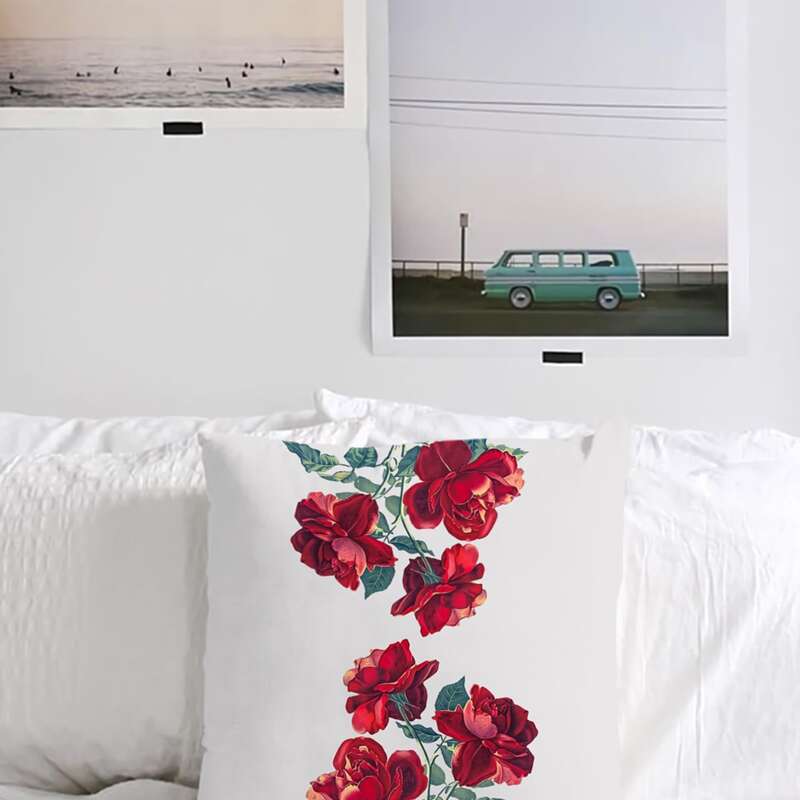 

Flower Print Cushion Cover Without Filler, Multicolor