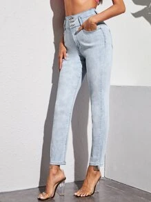 wide band jeans