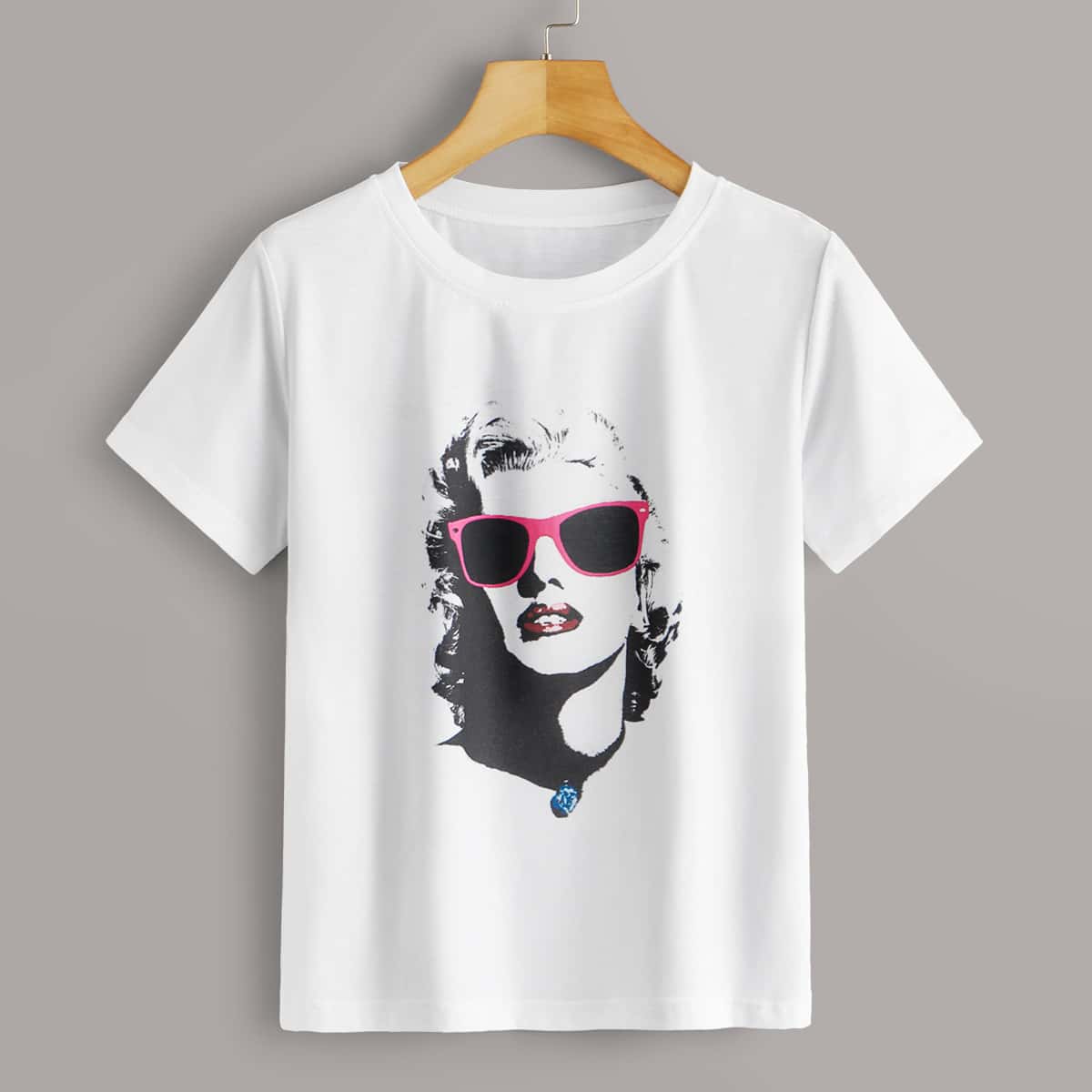 

Figure Graphic White Tee