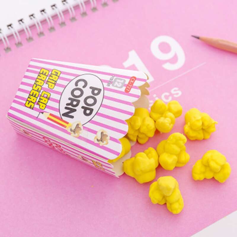 

12pcs Popcorn Shaped Eraser