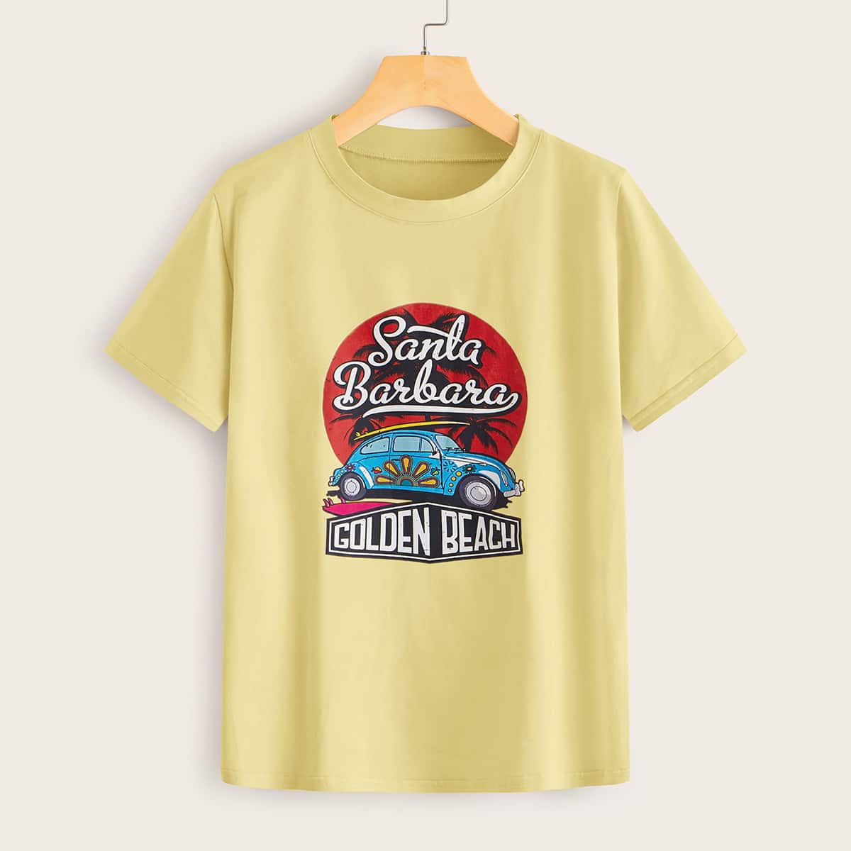

Car Graphic Tee, Yellow