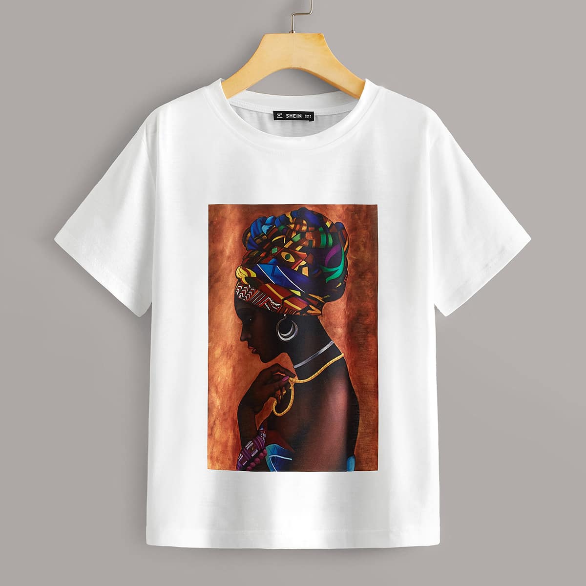 

Figure Graphic Tee, White