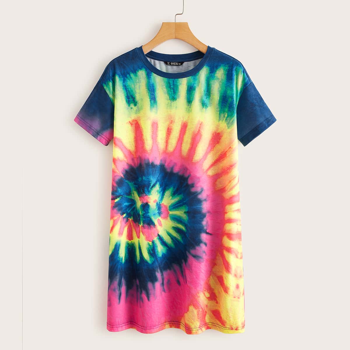 

Tie Dye Tee Dress, Multicolor