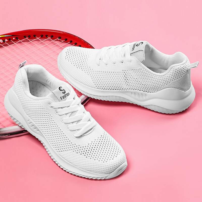 

Lace-up Front Wide Fit Sneakers, White