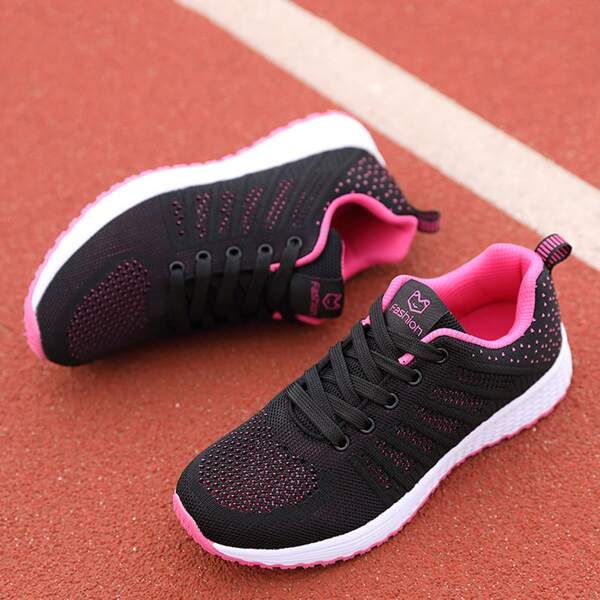 

Lace-up Front Wide Fit Sneakers, Black