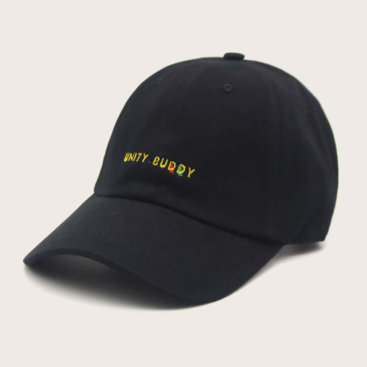 

Letter Embroidered Baseball Cap, Black