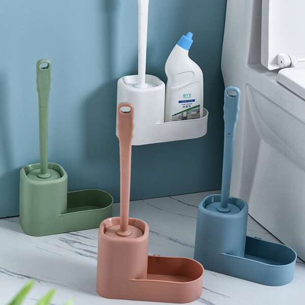

1pc Toilet Cleaning Brush With Base