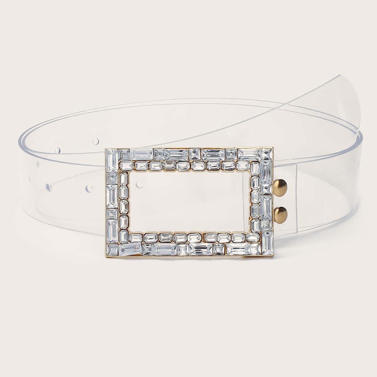 

Gemstone Engraved Transparent Belt