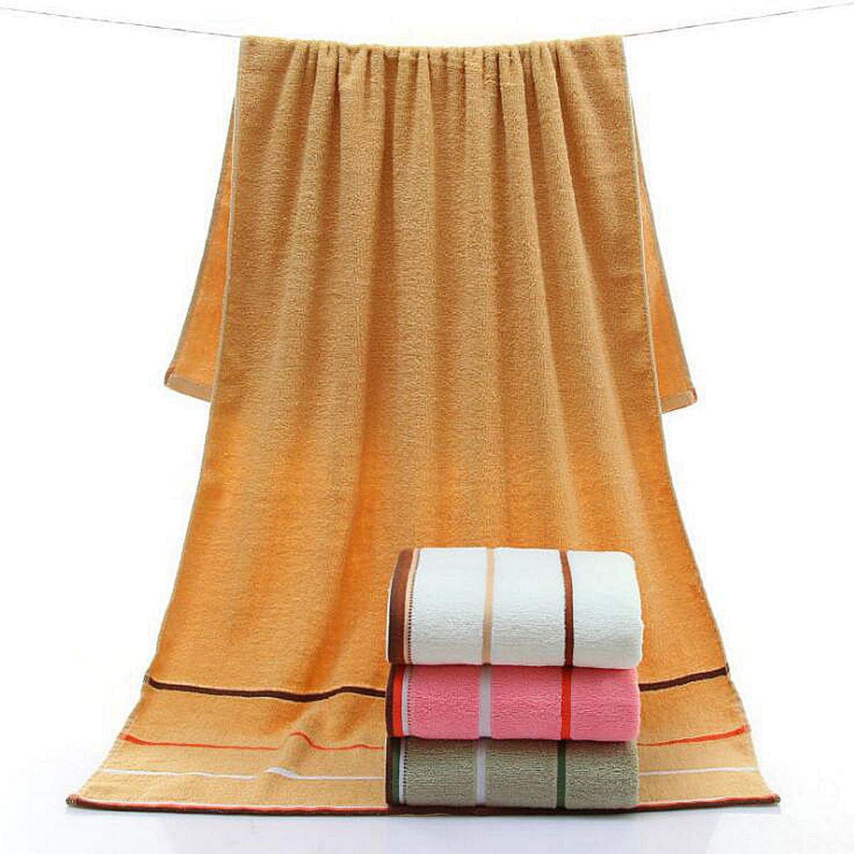 

1pc Stripe Pattern Bath Towel, Multicolor