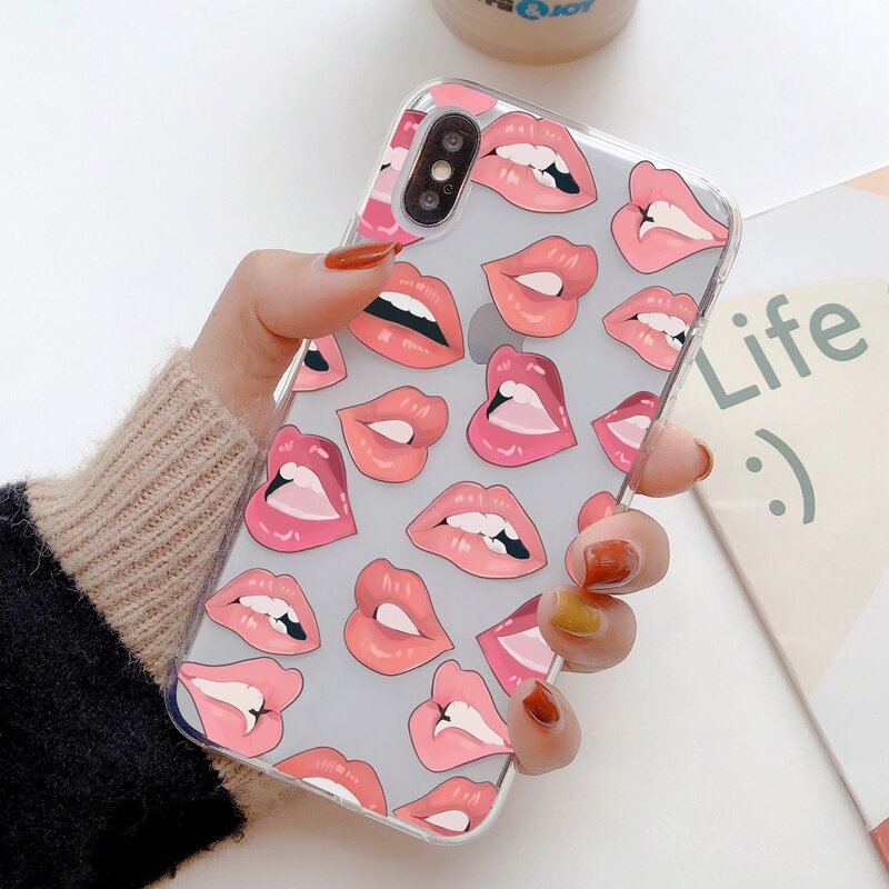 

Lip Clear iPhone Case, Multicolor