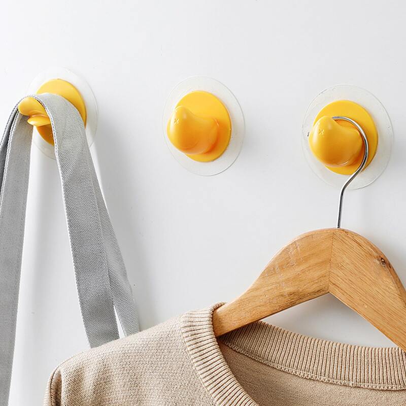

2pcs Duck Design Wall Hook, Yellow