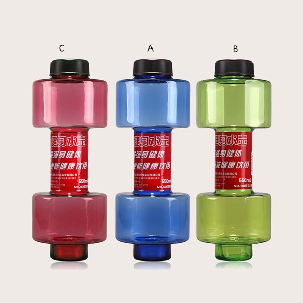 

Бутылка для воды в форме гантели 1шт, Многоцветный