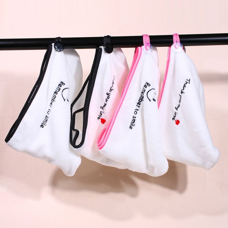 

1pc Slogan Embroidery Hair Dryer Towel Hat, Multicolor