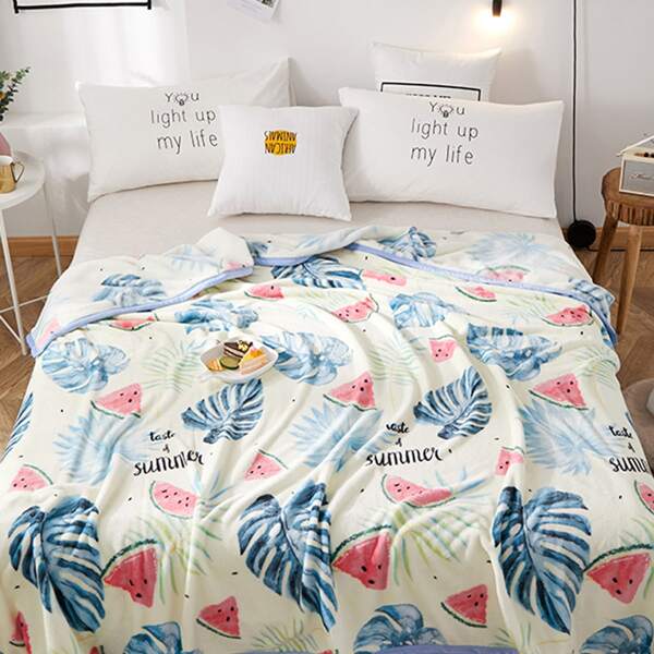 

Watermelon Print Blanket, Multicolor