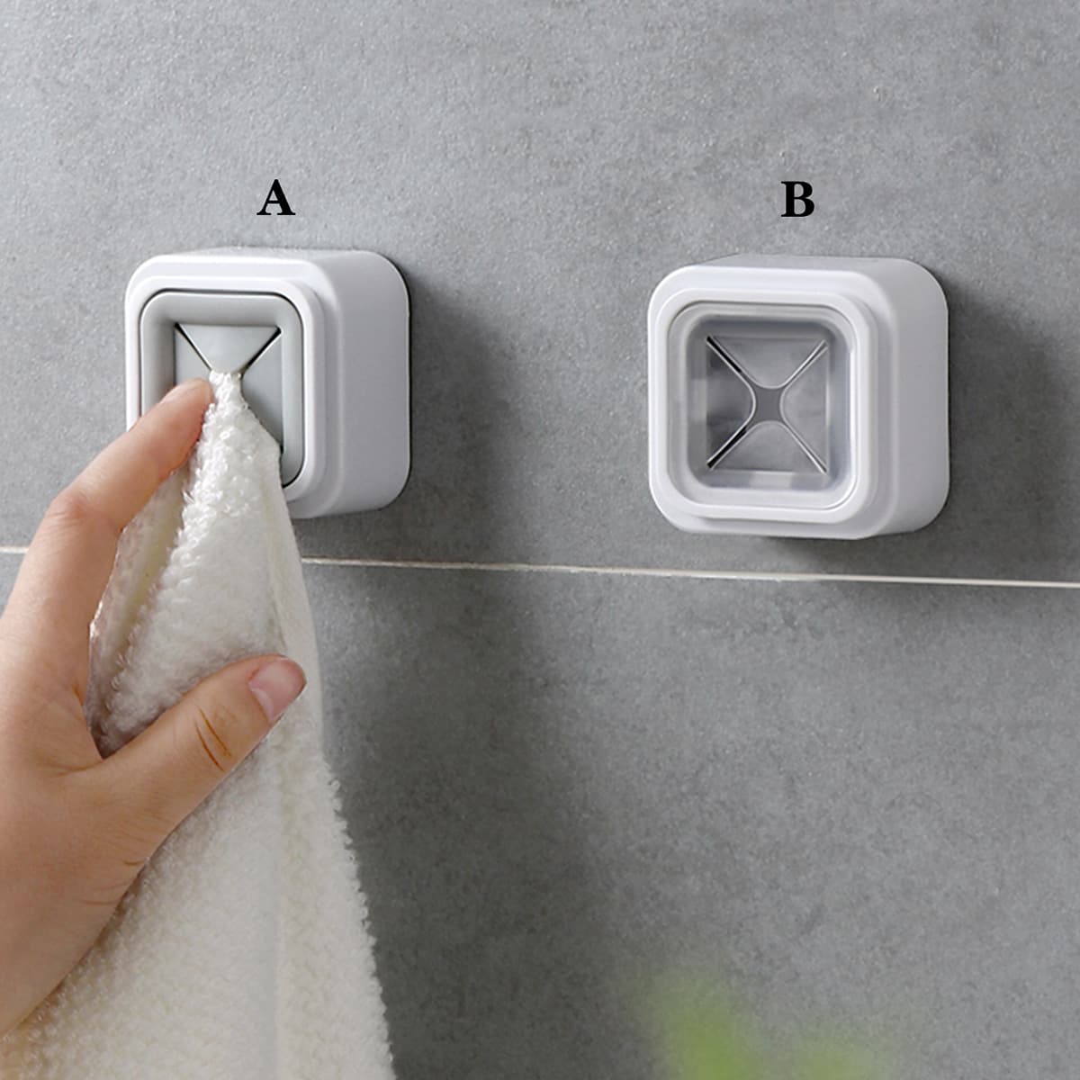 

1pc Wall Mounted Towel Clip, Multicolor