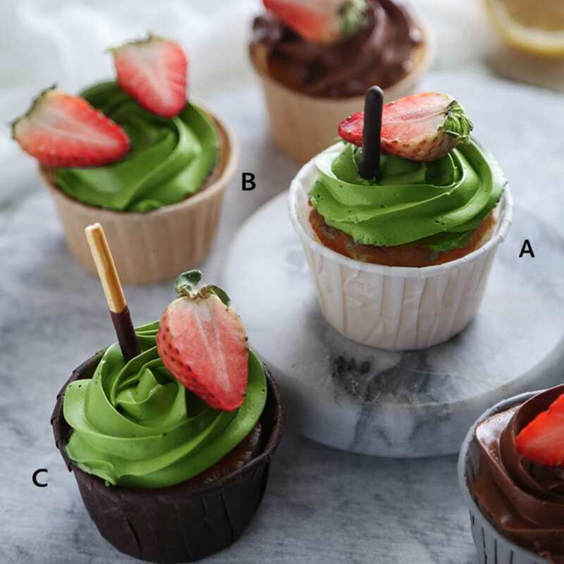 

50pcs Cake Paper Cup, Multicolor