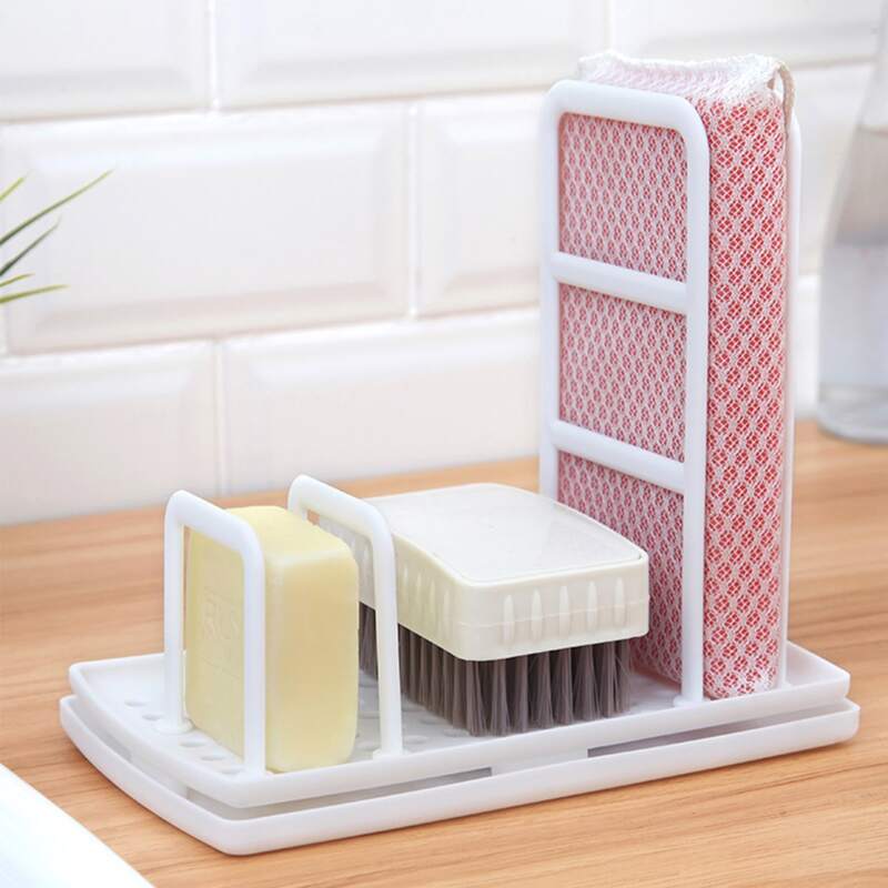 

1pc Multifunction Desktop Drain Rack, Multicolor