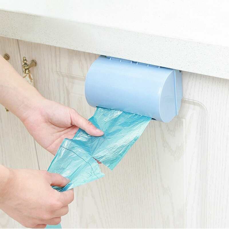 

1pc Solid Garbage Bag Storage Box, Multicolor