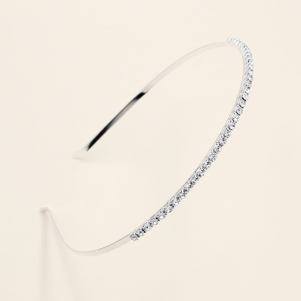 

Rhinestone Decor Hair Hoop, Silver