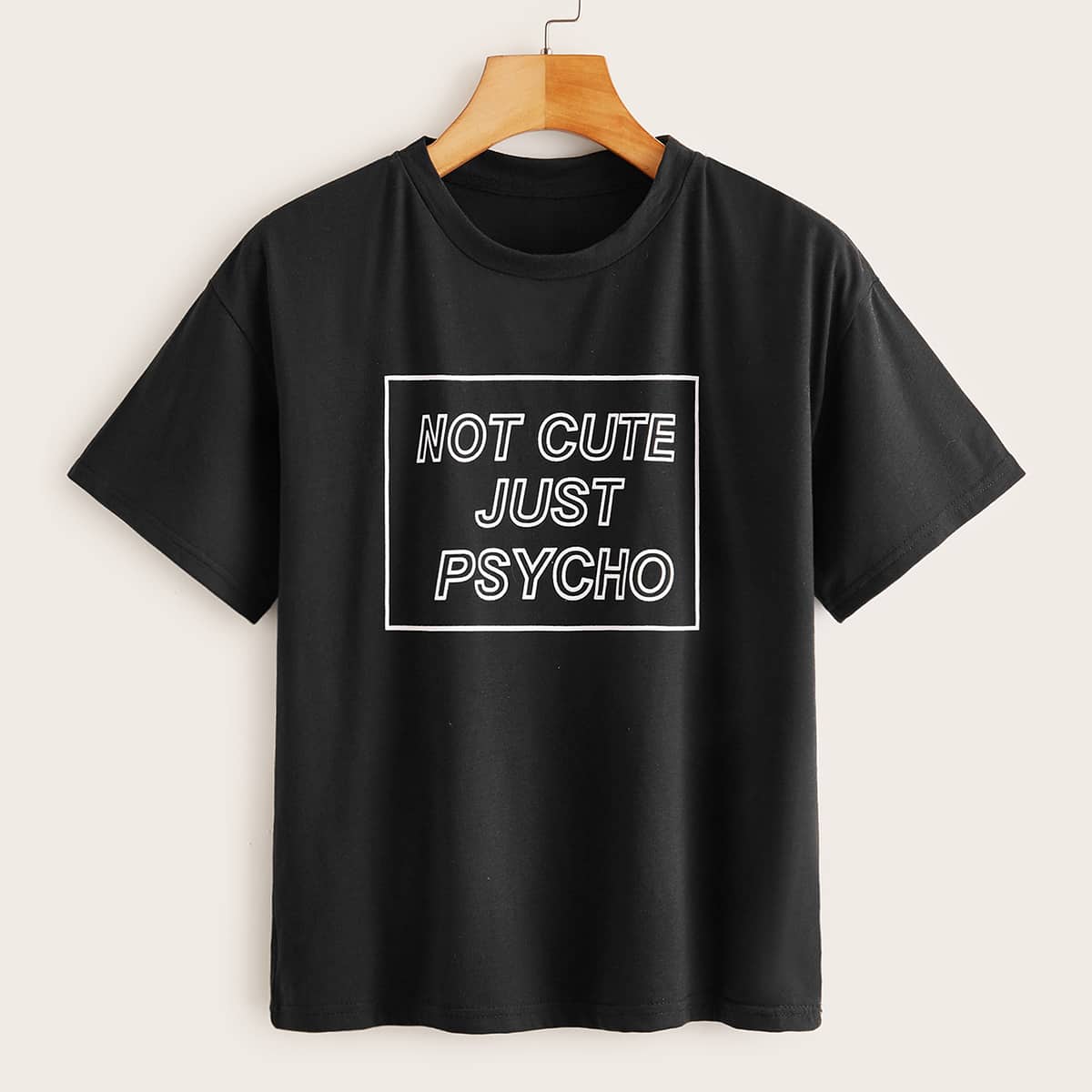 

Slogan Graphic Black Tee