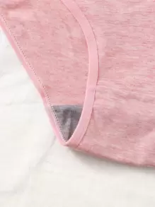 全杯子素色內衣褲套裝 - 淺粉色 - 查看 5