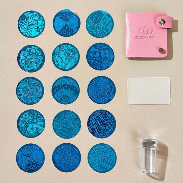 

Random Stainless Steel Nail Stamping Template Set, Multicolor