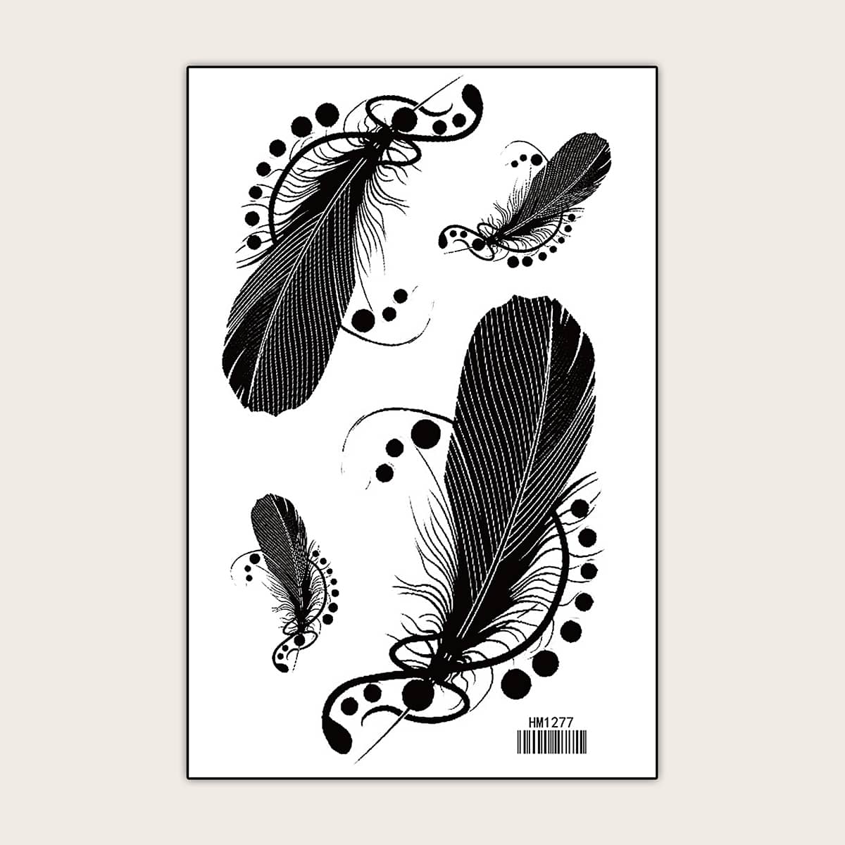 

Tribal Pattern Tattoo Sticker, Black