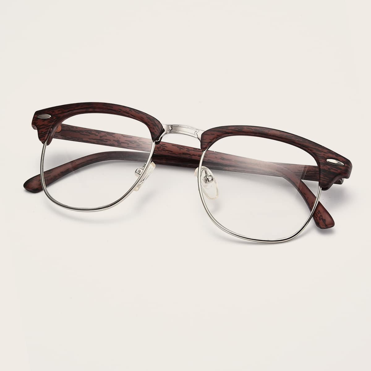 

Guys Half Frame Glasses, Brown