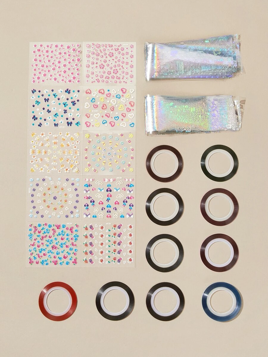 Set de arte de uña - Multicolor - Ver 1