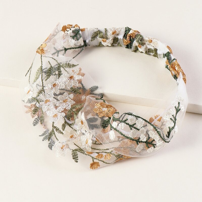 

Floral Embroidered Headband, Multicolor