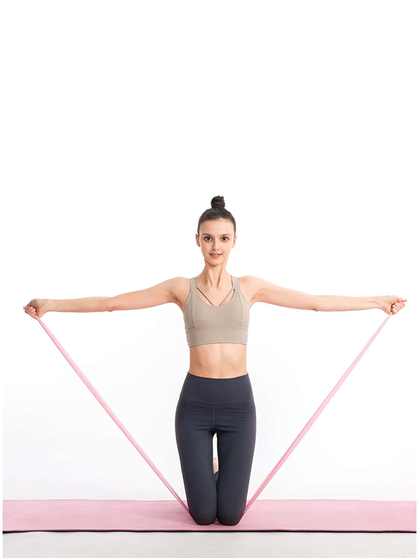 Fitness Resistance Band - Baby Pink - View 1