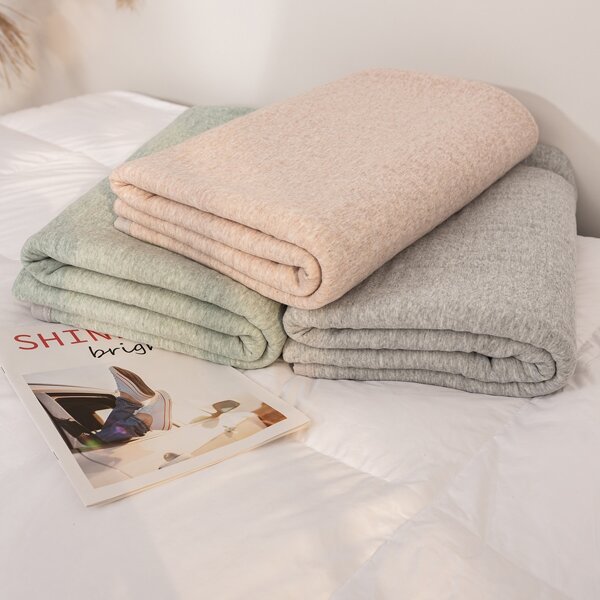 

1pc Solid Blanket, Multicolor