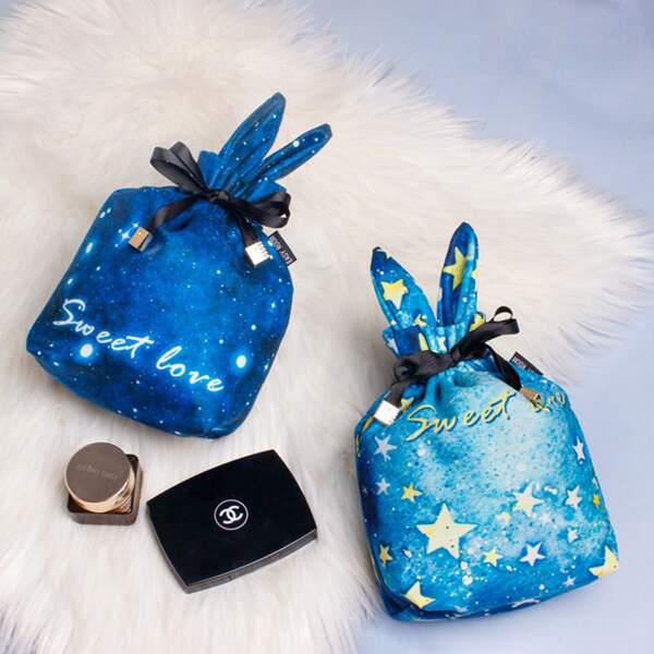 

1pc Galaxy Pattern Cosmetic Storage Bag, Multicolor