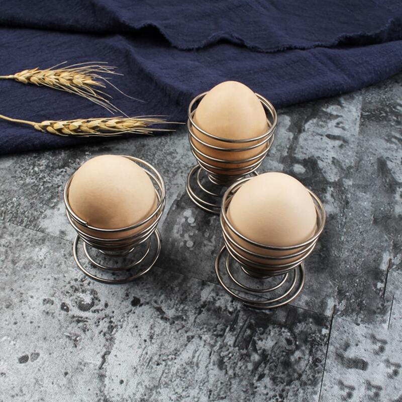 

1pc Stainless Steel Egg Tray, Silver