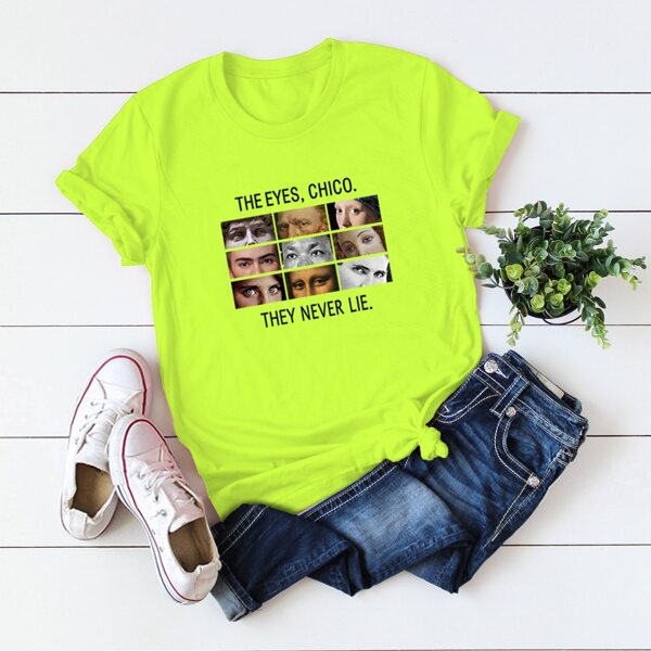 

Plus Eye & Slogan Graphic Tee, Green bright