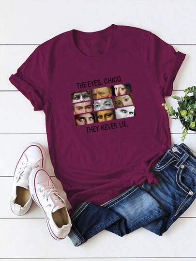 Plus Eye & Slogan Graphic Tee