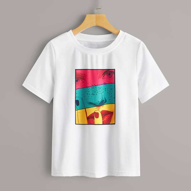

Figure Graphic White Tee