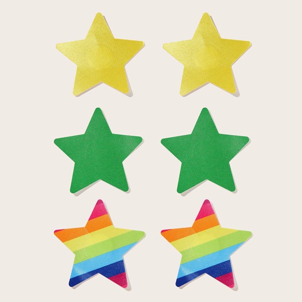 

3pairs Star Nipple Cover, Multicolor