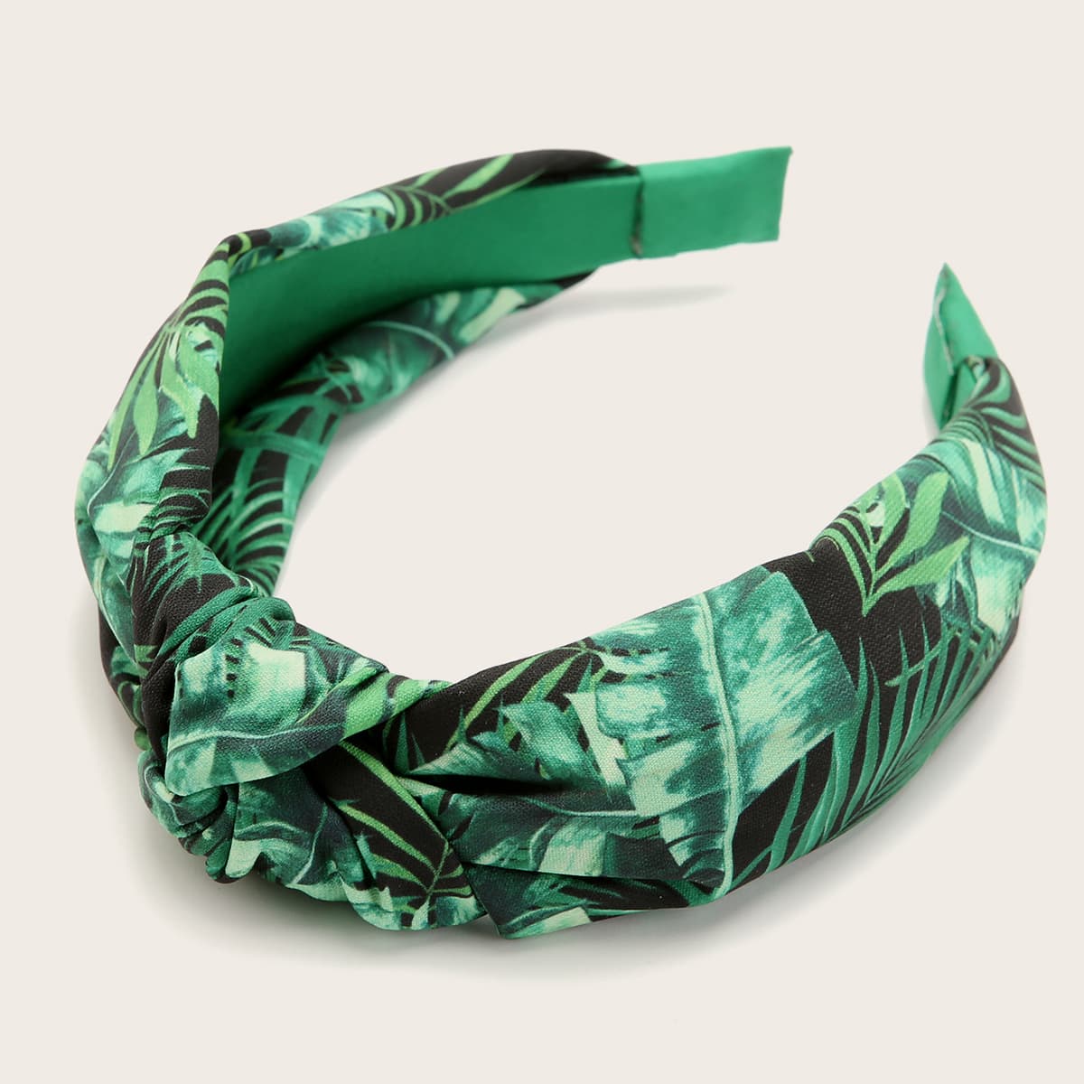 

Plant Pattern Knot Decor Hair Hoop, Multicolor