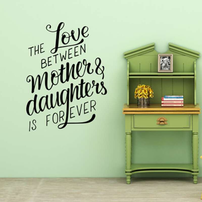 

Mothers Day Slogan Wall Sticker, Black