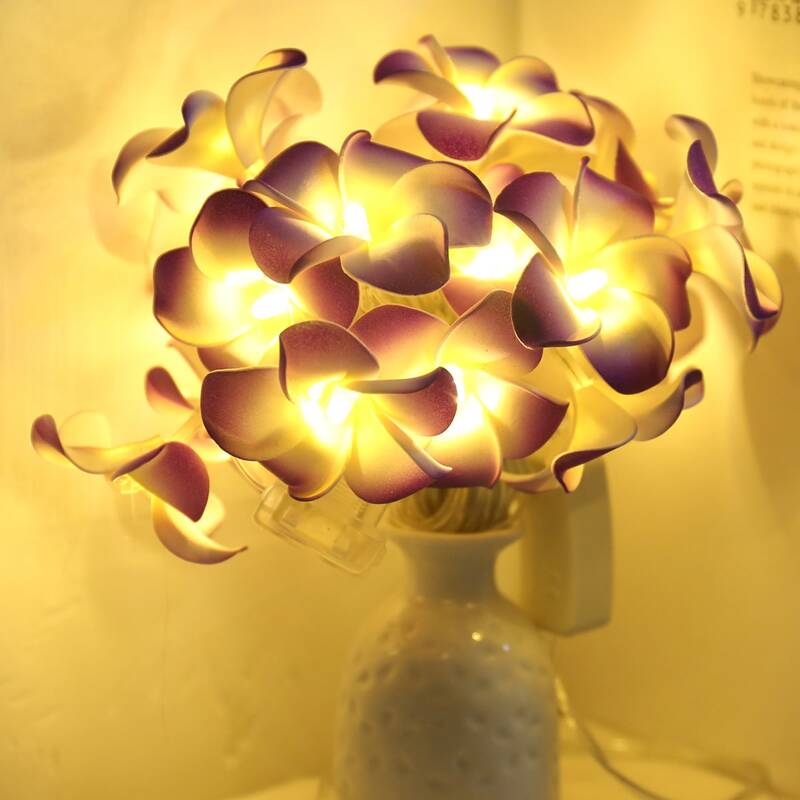

20pcs Flower Shaped String Light, Multicolor