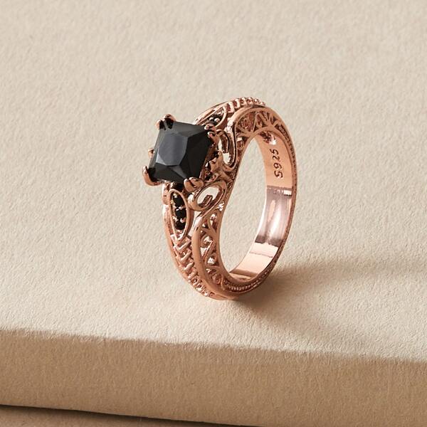 

1pc Rhinestone Decor Ring, Multicolor